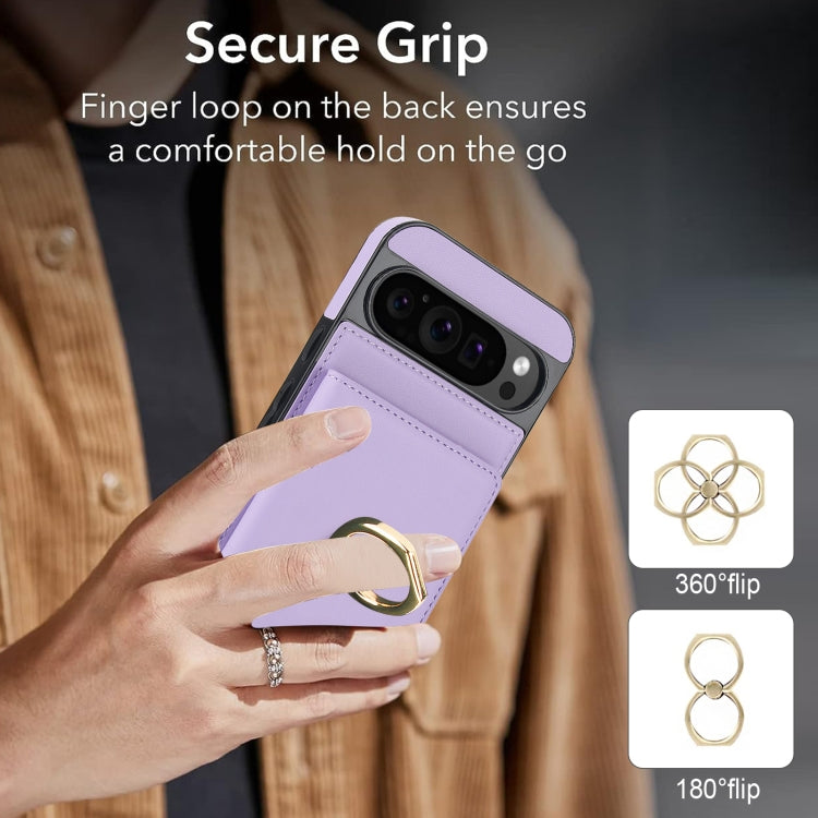 For Google Pixel 9 RFID Anti-theft Card Ring Holder Phone Case