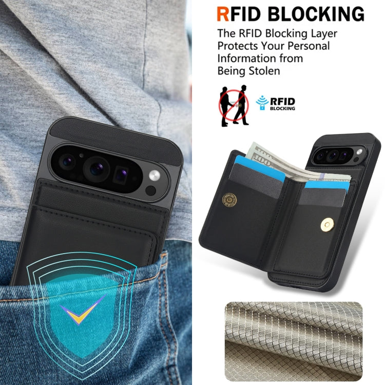 For Google Pixel 9 Pro XL RFID Anti-theft Card Ring Holder Phone Case