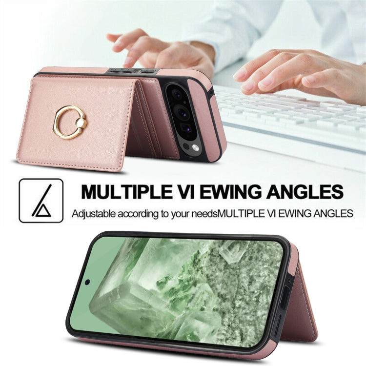For Google Pixel 9 Pro XL RFID Anti-theft Card Ring Holder Phone Case
