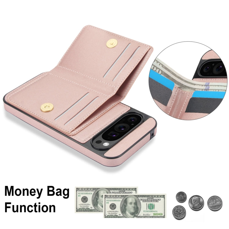 For Google Pixel 9 Pro XL RFID Anti-theft Card Ring Holder Phone Case