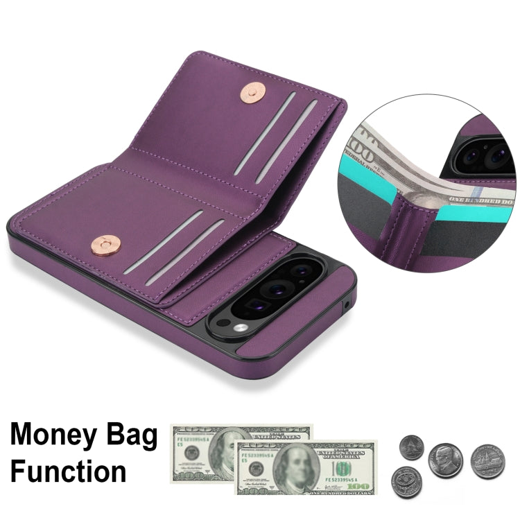 For Google Pixel 9 Pro XL RFID Anti-theft Card Ring Holder Phone Case
