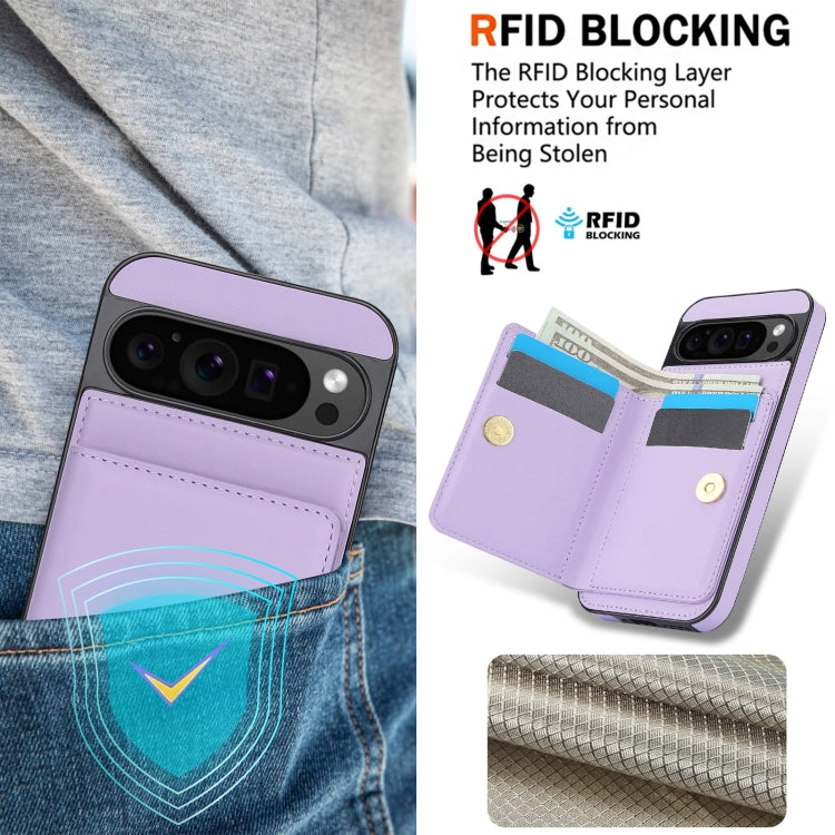 For Google Pixel 9 Pro XL RFID Anti-theft Card Ring Holder Phone Case