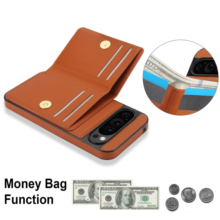 For Google Pixel 9 Pro XL RFID Anti-theft Card Ring Holder Phone Case