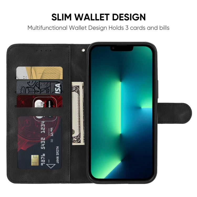 For iPhone 13 Pro Skin Feel Geometric Lines Leather Phone Case