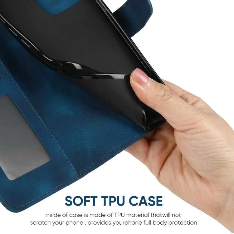 For iPhone 16 Pro Skin Feel Geometric Lines Leather Phone Case