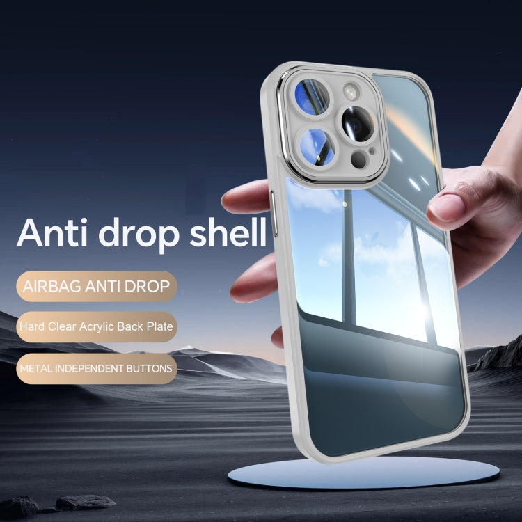 For iPhone 15 Pro Acrylic Hybrid TPU Armor Shockproof Phone Case