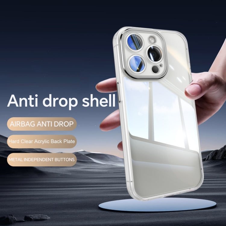 For iPhone 15 Pro Acrylic Hybrid TPU Armor Shockproof Phone Case
