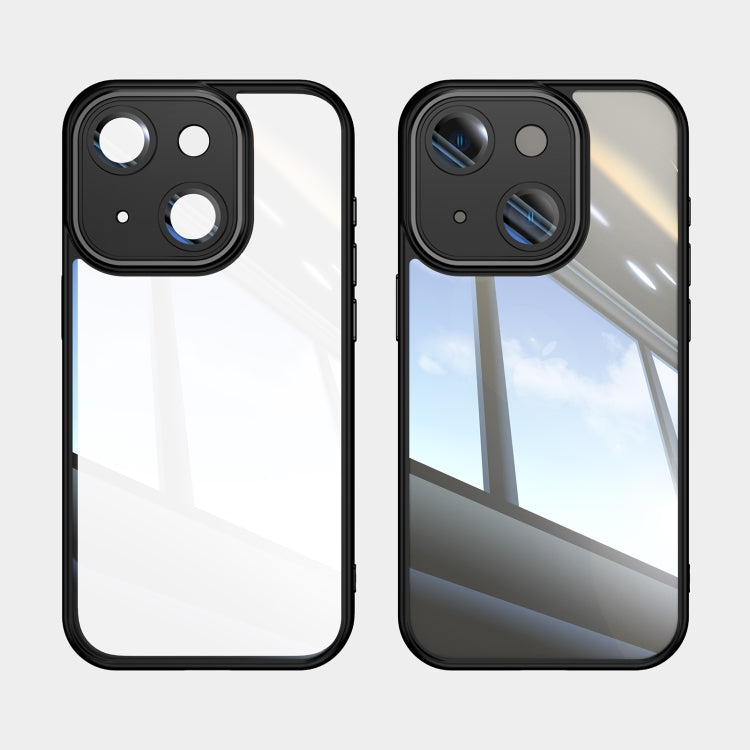 For iPhone 15 Acrylic Hybrid TPU Armor Shockproof Phone Case