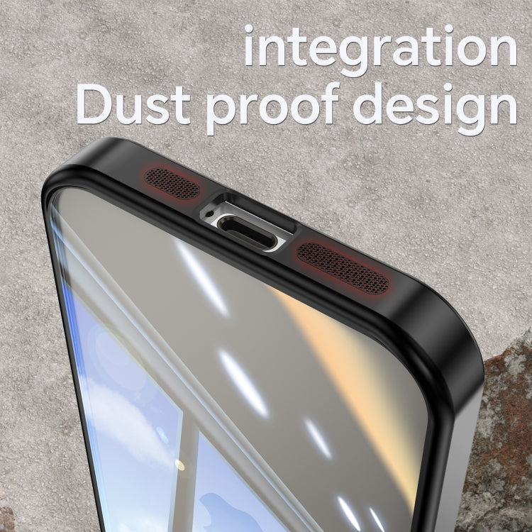 For iPhone 15 Acrylic Hybrid TPU Armor Shockproof Phone Case