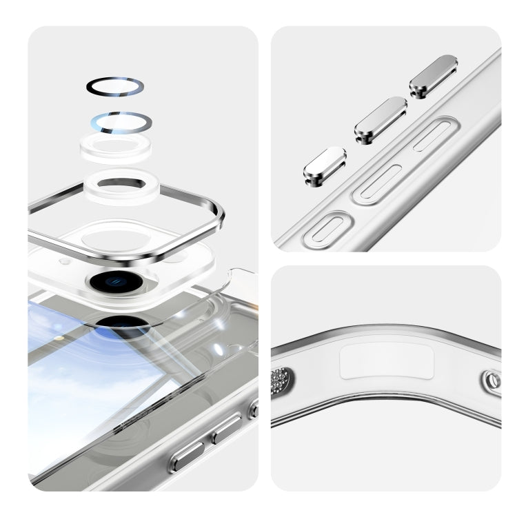 For iPhone 15 Acrylic Hybrid TPU Armor Shockproof Phone Case