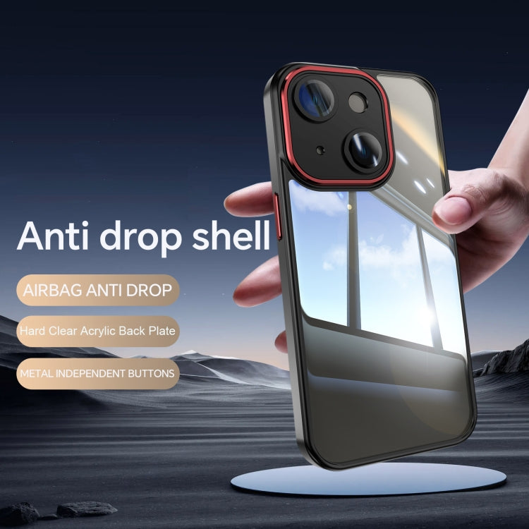 For iPhone 14 Acrylic Hybrid TPU Armor Shockproof Phone Case