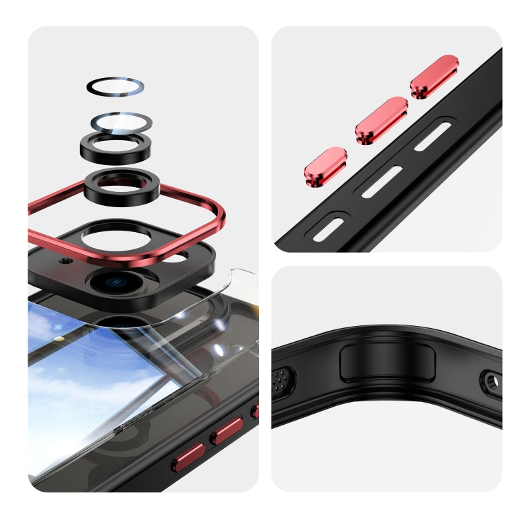 For iPhone 14 Acrylic Hybrid TPU Armor Shockproof Phone Case
