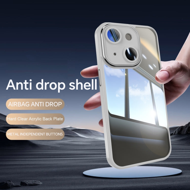 For iPhone 14 Acrylic Hybrid TPU Armor Shockproof Phone Case