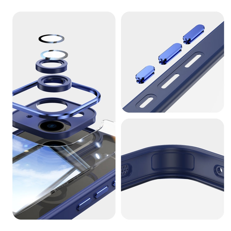 For iPhone 14 Acrylic Hybrid TPU Armor Shockproof Phone Case