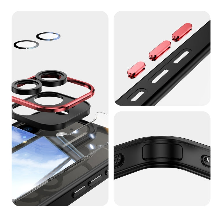 For iPhone 12 Acrylic Hybrid TPU Armor Shockproof Phone Case
