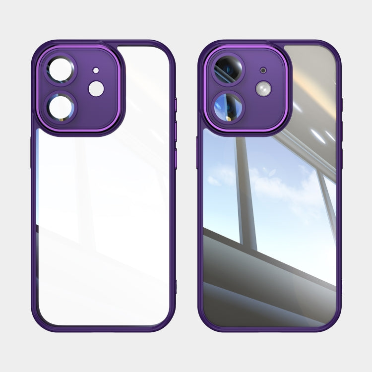 For iPhone 12 Acrylic Hybrid TPU Armor Shockproof Phone Case