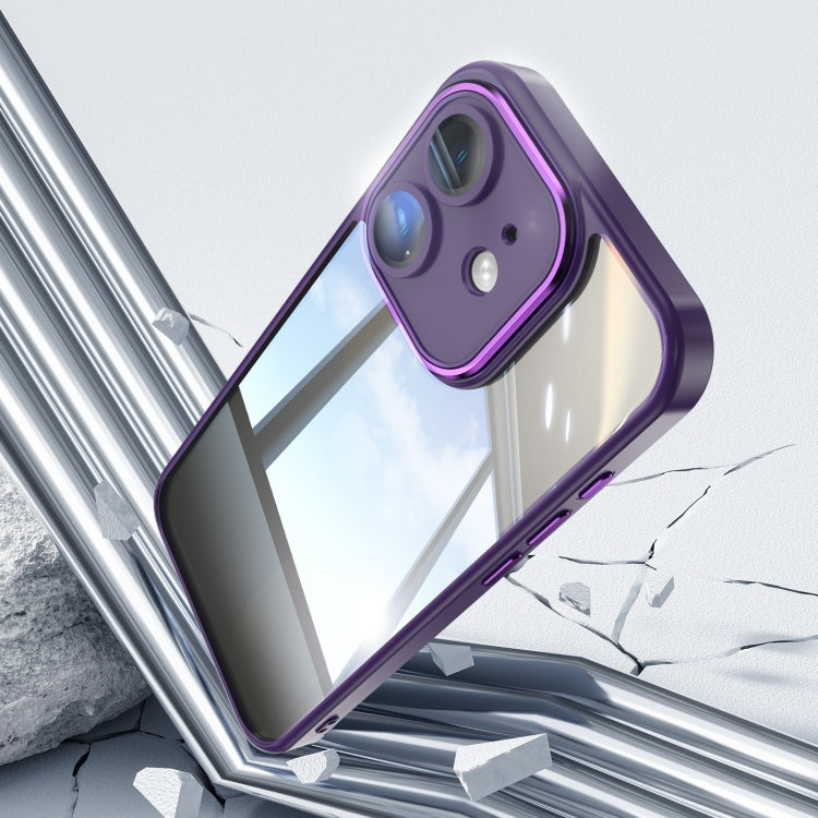 For iPhone 12 Acrylic Hybrid TPU Armor Shockproof Phone Case