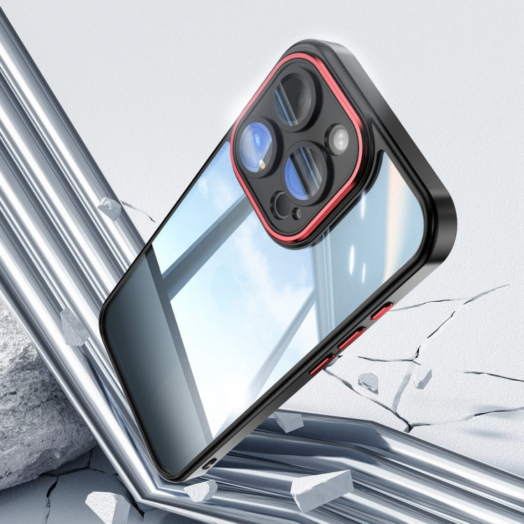 For iPhone 16 Pro Acrylic Hybrid TPU Armor Shockproof Phone Case