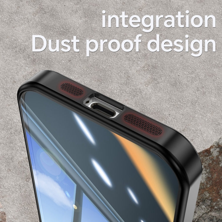 For iPhone 16 Plus Acrylic Hybrid TPU Armor Shockproof Phone Case