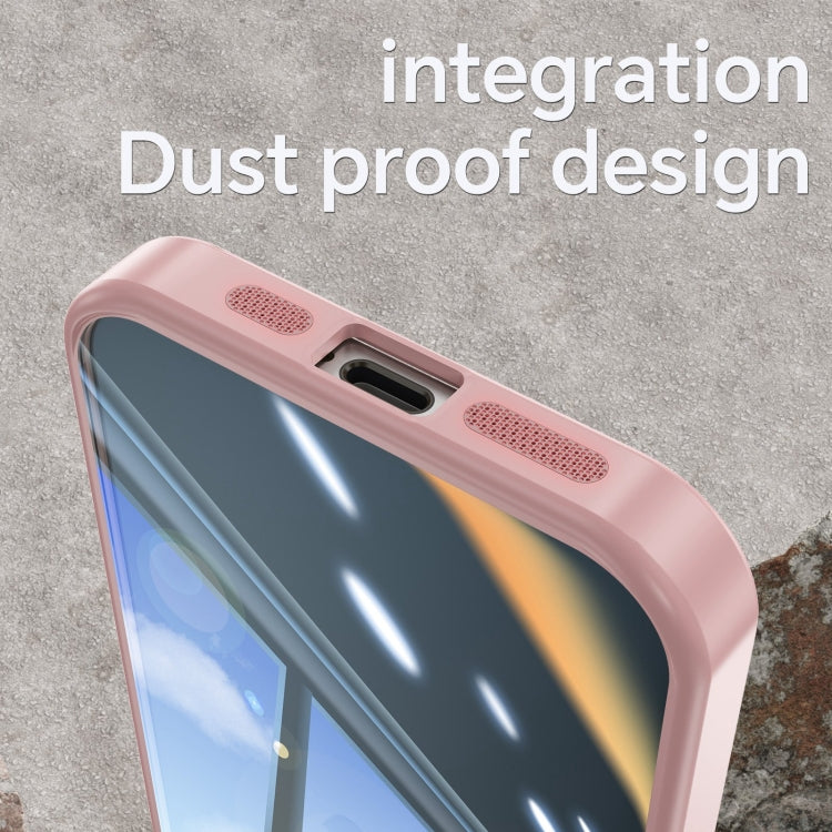 For iPhone 16 Plus Acrylic Hybrid TPU Armor Shockproof Phone Case
