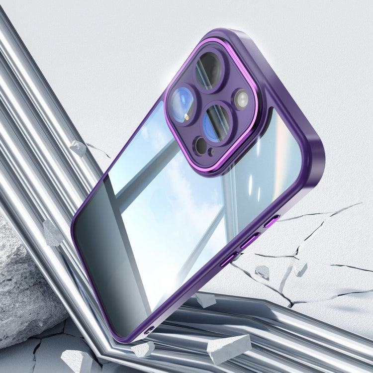 For iPhone 16 Plus Acrylic Hybrid TPU Armor Shockproof Phone Case