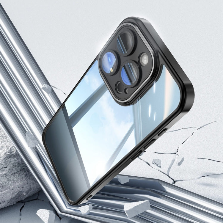 For iPhone 16 Acrylic Hybrid TPU Armor Shockproof Phone Case