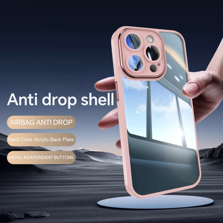 For iPhone 16 Acrylic Hybrid TPU Armor Shockproof Phone Case