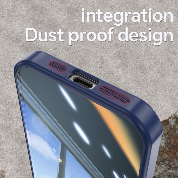 For iPhone 16 Acrylic Hybrid TPU Armor Shockproof Phone Case