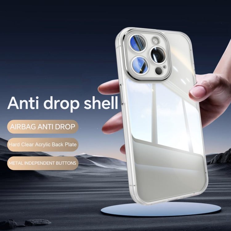 For iPhone 16 Acrylic Hybrid TPU Armor Shockproof Phone Case