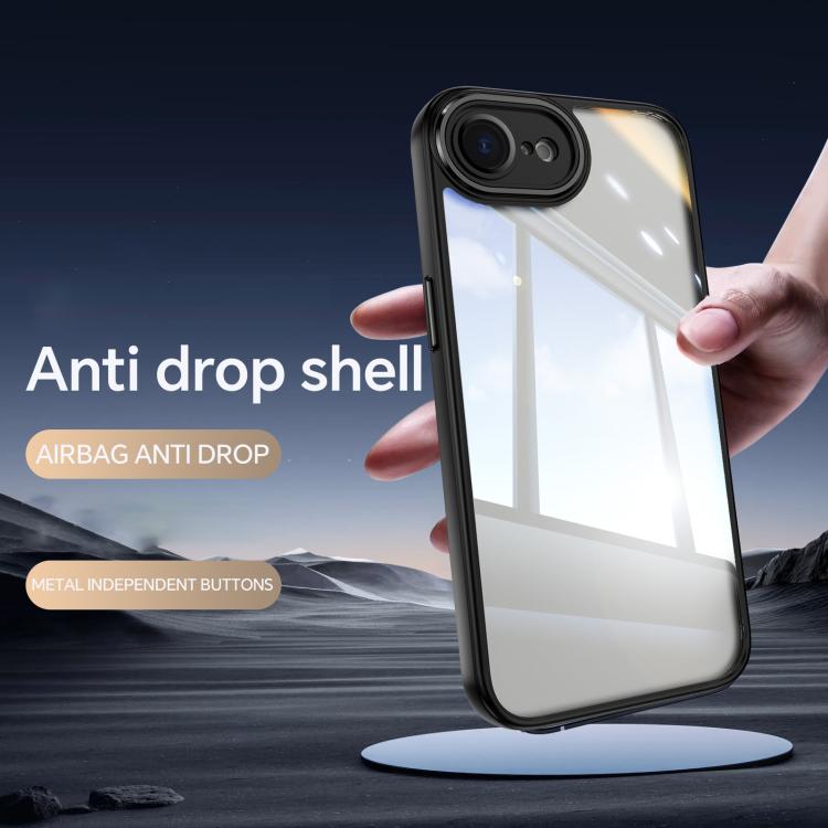 For iPhone 17e / 16e Acrylic Hybrid TPU Armor Shockproof Phone Case