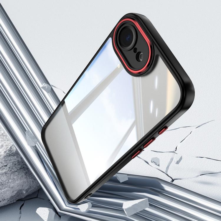 For iPhone 17e / 16e Acrylic Hybrid TPU Armor Shockproof Phone Case