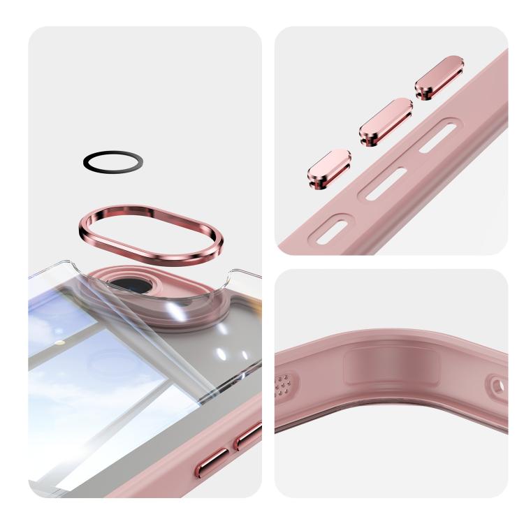For iPhone 17e / 16e Acrylic Hybrid TPU Armor Shockproof Phone Case