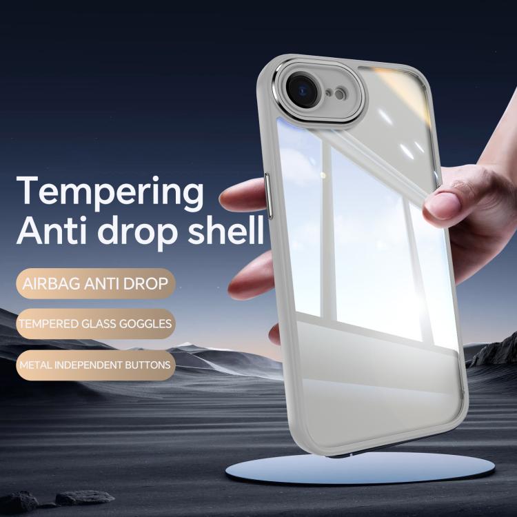 For iPhone 17e / 16e Acrylic Hybrid TPU Armor Shockproof Phone Case
