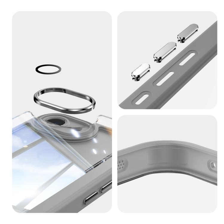For iPhone 17e / 16e Acrylic Hybrid TPU Armor Shockproof Phone Case