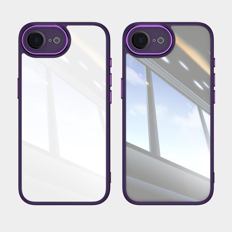 For iPhone 17e / 16e Acrylic Hybrid TPU Armor Shockproof Phone Case