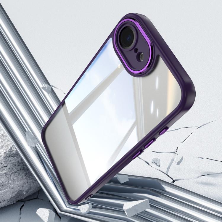 For iPhone 17e / 16e Acrylic Hybrid TPU Armor Shockproof Phone Case