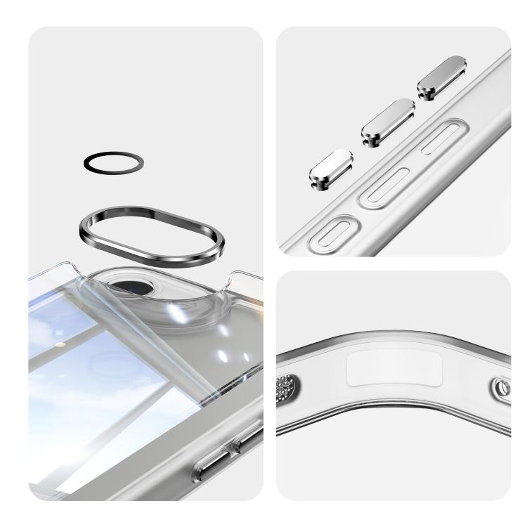 For iPhone 17e / 16e Acrylic Hybrid TPU Armor Shockproof Phone Case