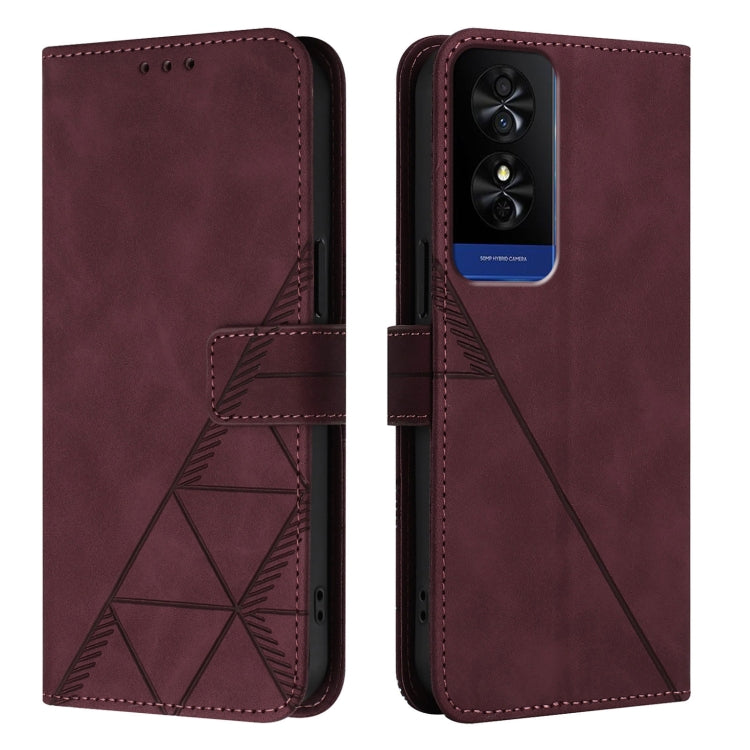 For TCL 50 5G Crossbody 3D Embossed Flip Leather Phone Case