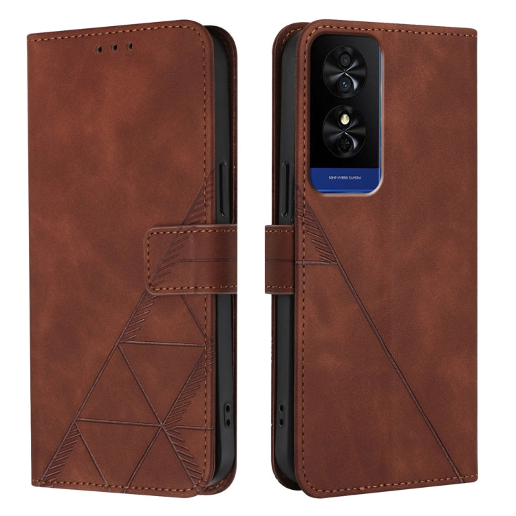 For TCL 50 5G Crossbody 3D Embossed Flip Leather Phone Case
