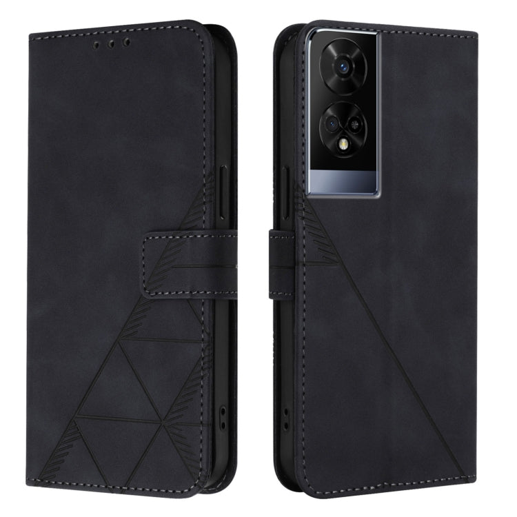 For TCL 50 XE 5G Crossbody 3D Embossed Flip Leather Phone Case