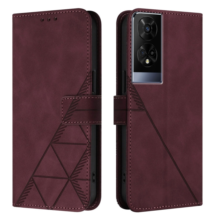 For TCL 50 XE 5G Crossbody 3D Embossed Flip Leather Phone Case