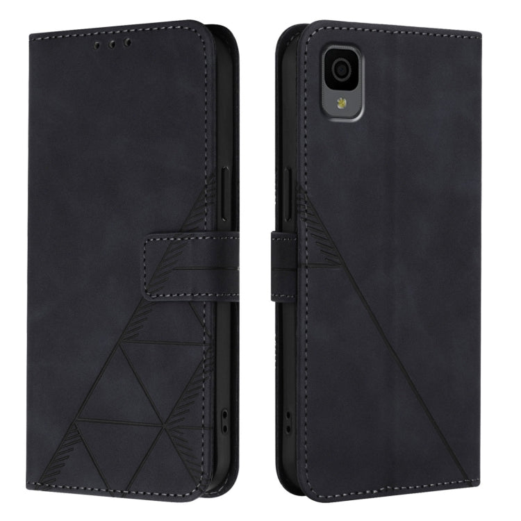 For TCL 30 Z / T602DL Crossbody 3D Embossed Flip Leather Phone Case
