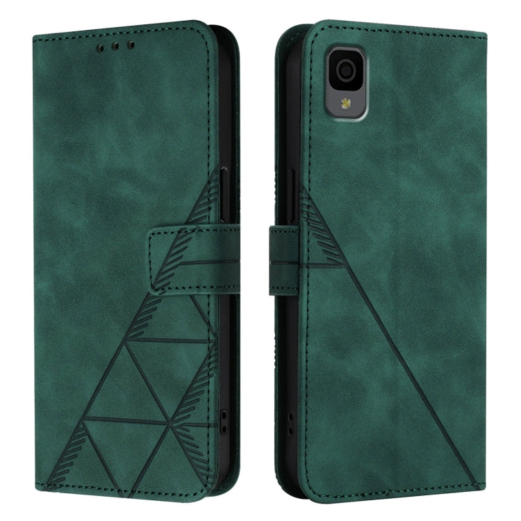 For TCL 30 Z / T602DL Crossbody 3D Embossed Flip Leather Phone Case