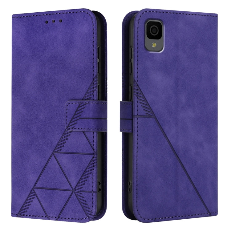 For TCL 30 Z / T602DL Crossbody 3D Embossed Flip Leather Phone Case