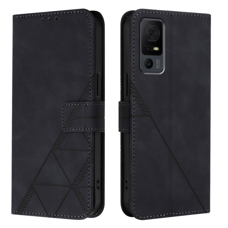 For TCL 40 XL / 40 T T608DL Crossbody 3D Embossed Flip Leather Phone Case