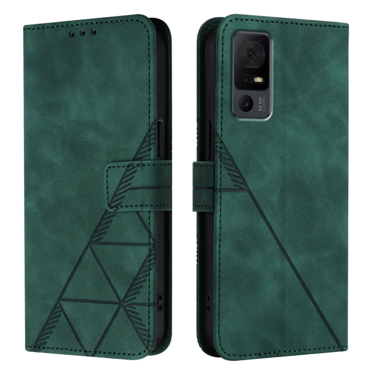For TCL 40 XL / 40 T T608DL Crossbody 3D Embossed Flip Leather Phone Case
