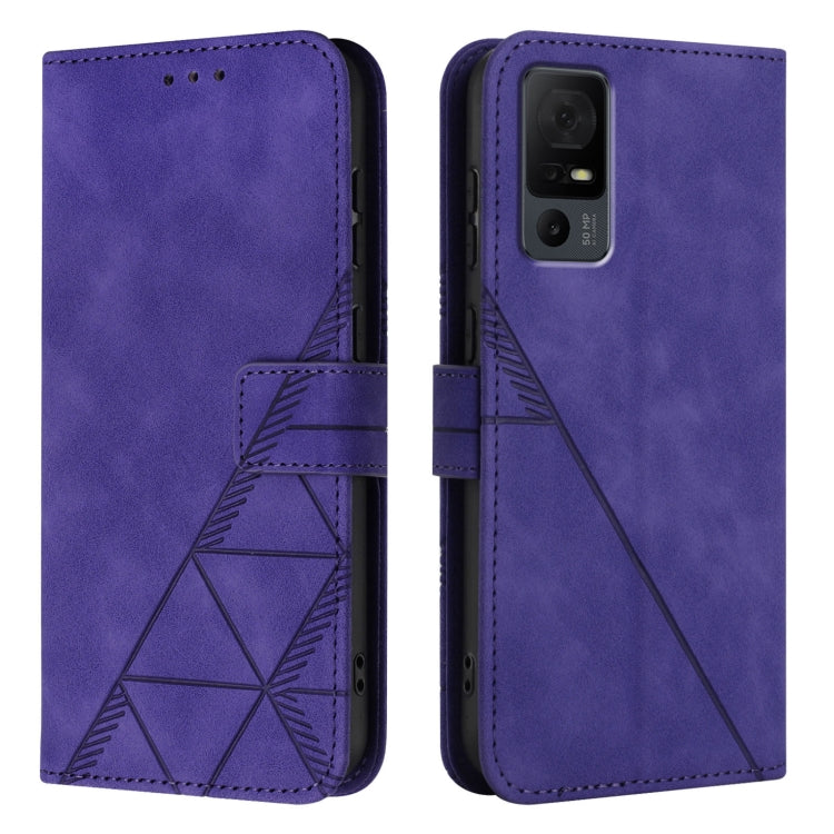 For TCL 40 XL / 40 T T608DL Crossbody 3D Embossed Flip Leather Phone Case