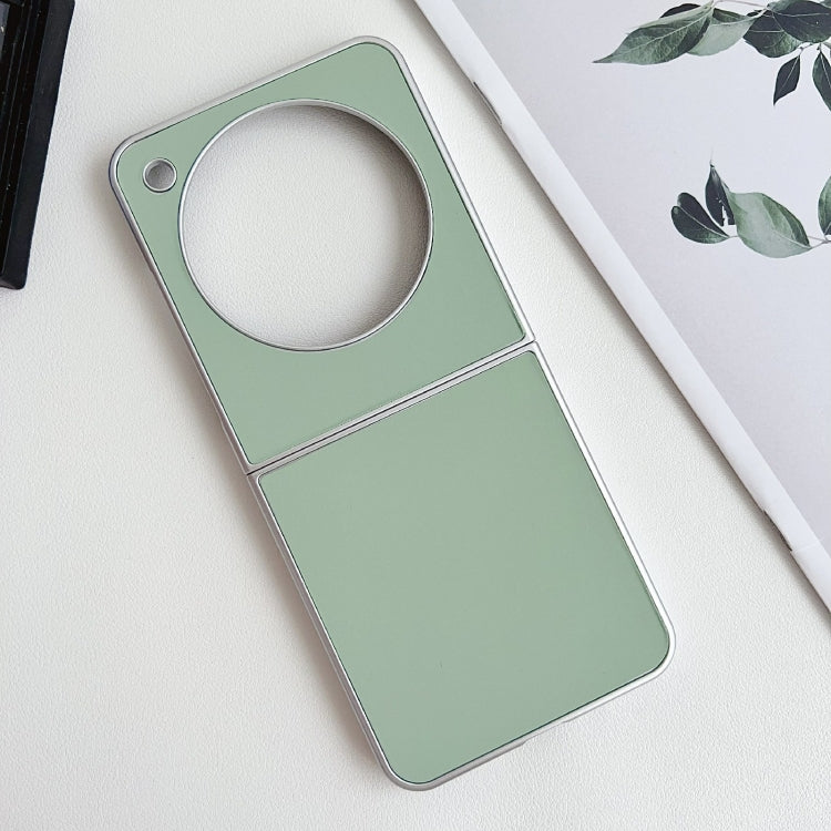For ZTE nubia Flip Pearlescent Paint Solid Color Leather Texture Phone Case