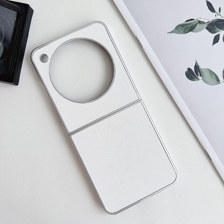 For ZTE nubia Flip Pearlescent Paint Solid Color Leather Texture Phone Case