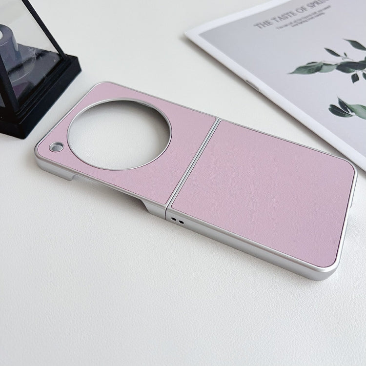 For ZTE nubia Flip Pearlescent Paint Solid Color Leather Texture Phone Case